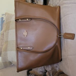 Coach Leather purse Tan